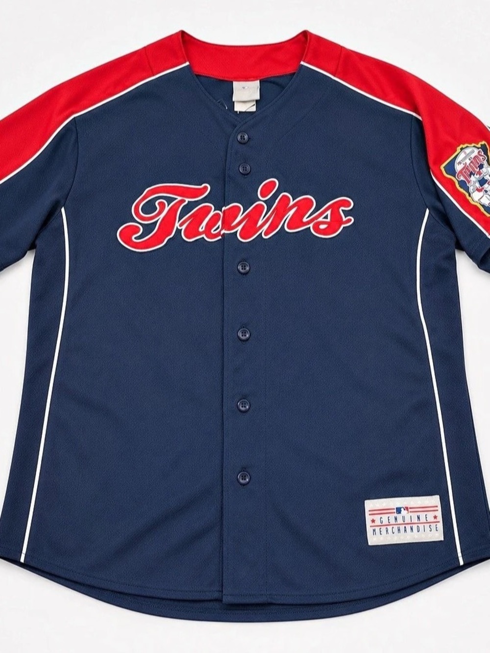 MLB Minnesota Twins Morneau #33 jersey Baseball Jersey in Blue & Red Like New